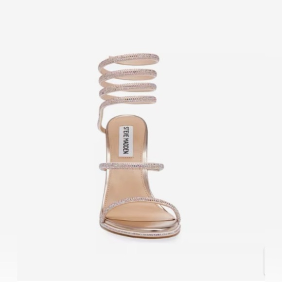 Steve Madden Shoes - Steve Madden Women's Spiral Strap Heels - Shimmering Gold 8.5